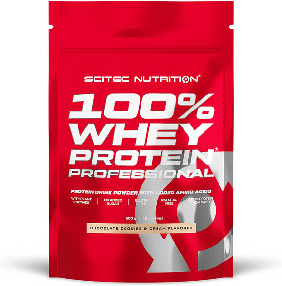 SciTec 100% Whey Protein Professional, Chocolate Cookies & Cream - 500g