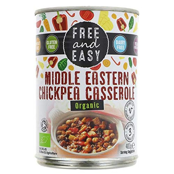 Free & Easy Organic Middle Eastern Chickpea Casserole 400g