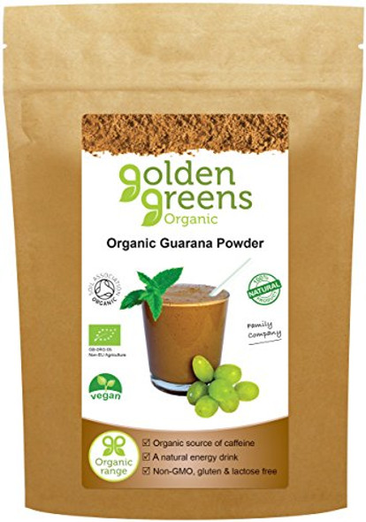 Golden Greens Organic Guarana Powder 100g