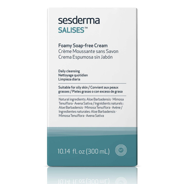 Sesderma SALISES Foamy Soap-free Cream Acne-prone and Oily skin Cleansing 10.2 fl. Oz