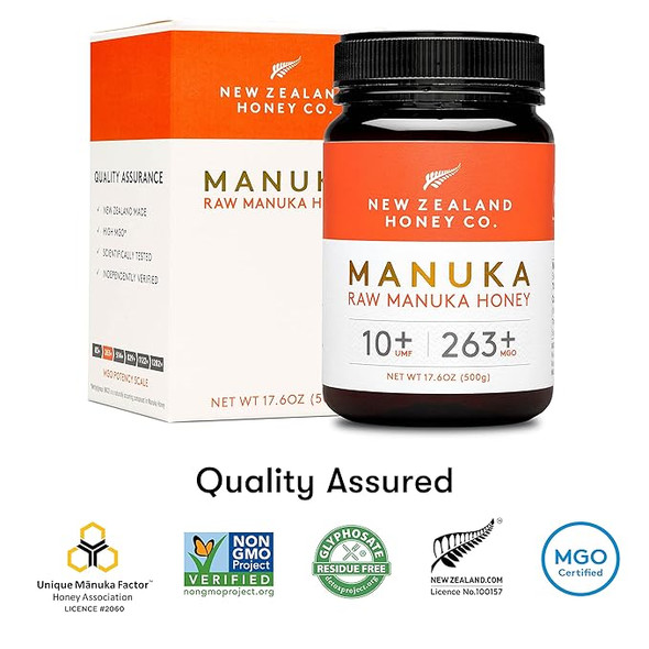 Honey New Zealand Manuka Honey UMF 10+/MGO263 500g