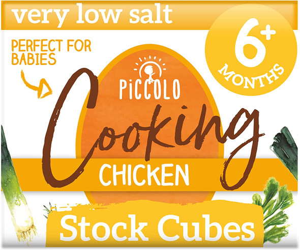 Piccolo Foods Stock Cubes Chicken 48g (Pack of 5)