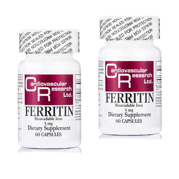 Cardiovascular Research Ferritin Maximum Absorption Iron Supplement Convenient 2-Pack