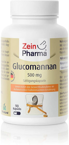 Zein Pharma Glucomannan, 500mg - 90 caps