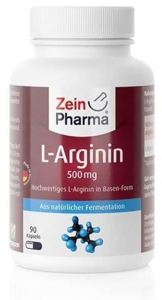 Zein Pharma L-Arginine, 500mg - 90 caps