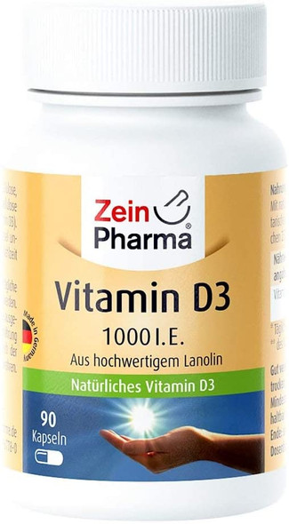 Zein Pharma Vitamin D3, 1000 IU - 90 caps