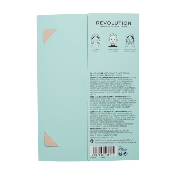 Friends X Makeup Revolution Male Sheet Mask Set
3 Pack