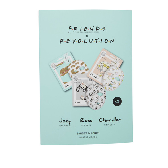 Friends X Makeup Revolution Male Sheet Mask Set
3 Pack