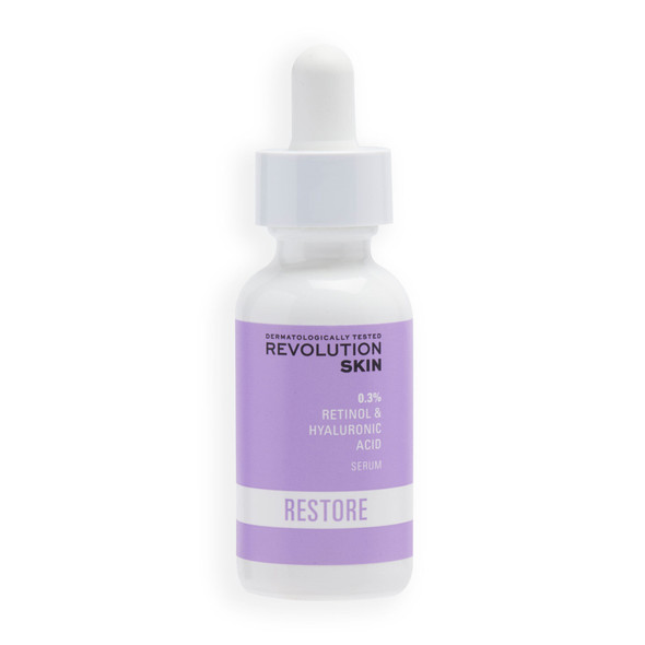 Revolution Skincare 0.3% Retinol with Vitamins & Hyaluronic Acid Serum
30ml