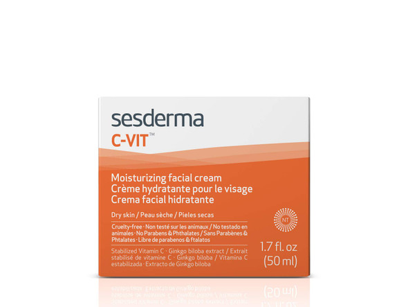 Sesderma C-VIT Moisturizing Facial Cream, 1.7 Fl Oz