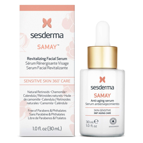 Sesderma SAMAY Revitalizing Facial Serum for Sensitive Skins, 1.0 fl. oz.