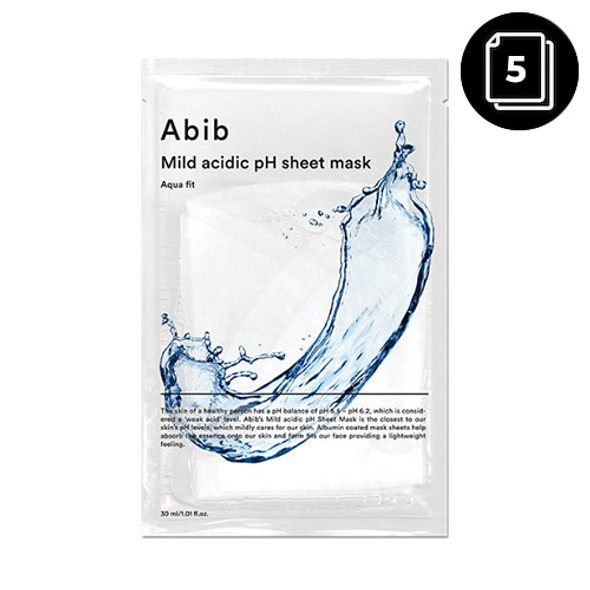 Abib Mild Acidic pH Sheet Mask 5ea #Aqua Fit