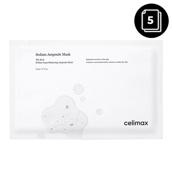 celimax The Real Sedum Aqua Balancing Ampoule Mask 23ml * 5ea