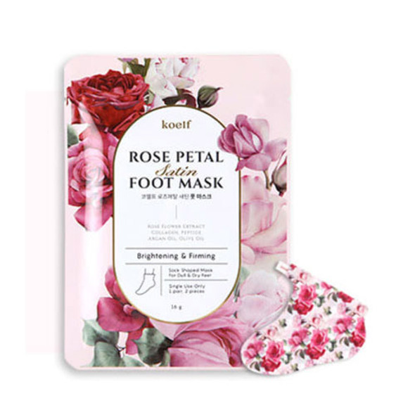 koelf Rose Petal Satin Foot Mask 1ea