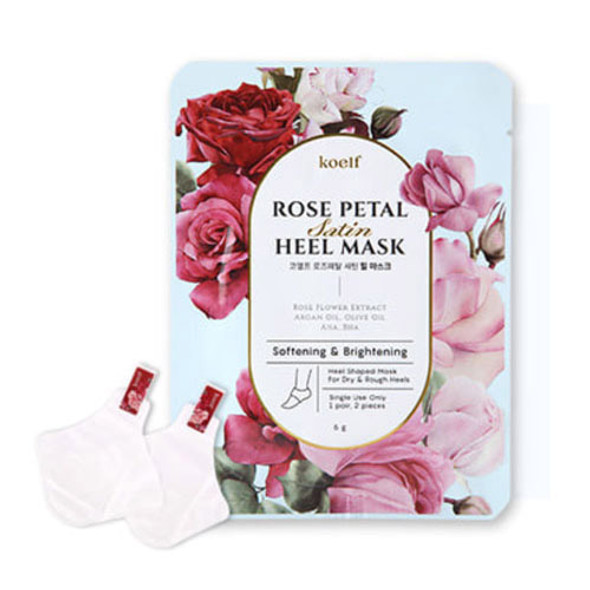 koelf Rose Petal Satin Heel Mask 1ea