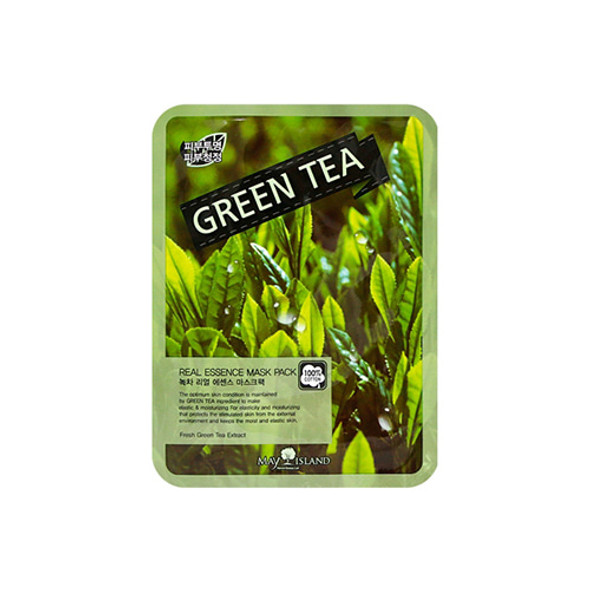MAY ISLAND Green Tea Real Essence Mask Pack 10ea