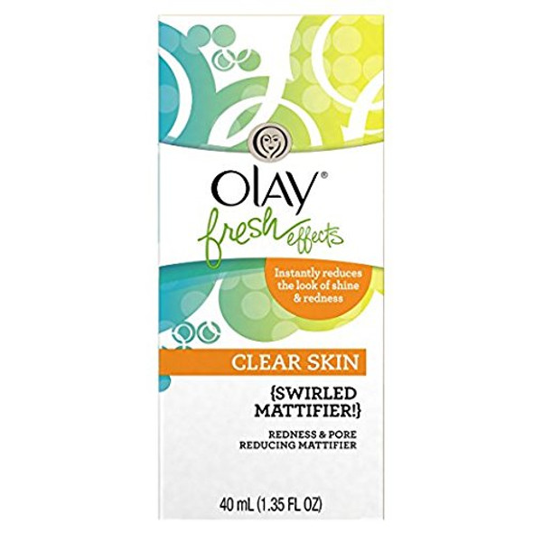 Olay Fresh Effects Clear Skin Redness and Pore Reducing Swirled Mattifier, 1.35 Ounce
