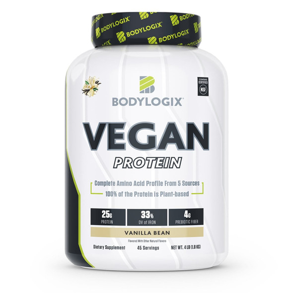 Vegan Protein Decadent Chocolate 4 lbs By Bodylogix