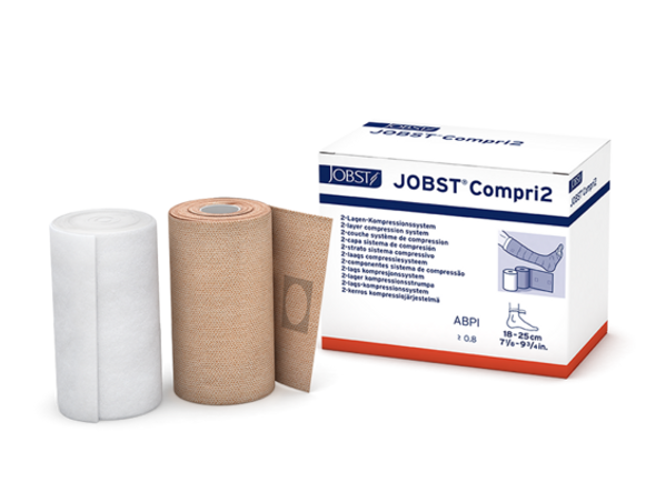 2 Layer Compression Bandage System JOBST Compri2 Lite 7-1/8 - 9-3/4 Inch Light Compression No Closu 1 Each By Bsn-Jobst