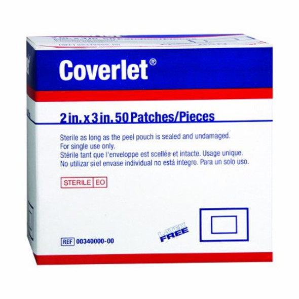 Adhesive Strip Coverlet 2 X 3 Inch Fabric Rectangle Tan Sterile Beige Case of 600 By Coverlet