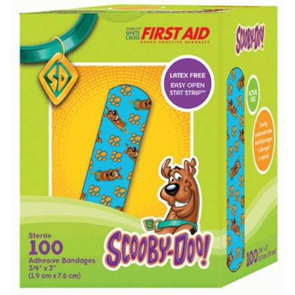 Adhesive Strip 3/4 X 3 Inch, Kid Design (Scooby Doo), 100 Count By Dukal