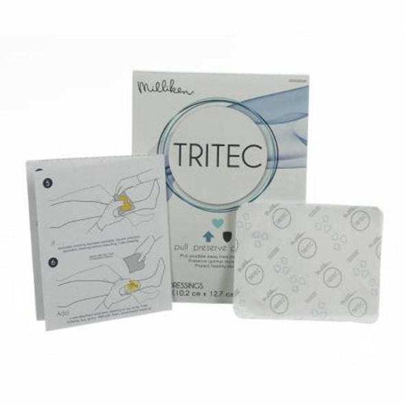 Foam Dressing Tritec 4 X 5 Inch Rectangle Non-Adhesive without Border Sterile 10 Count By Milliken