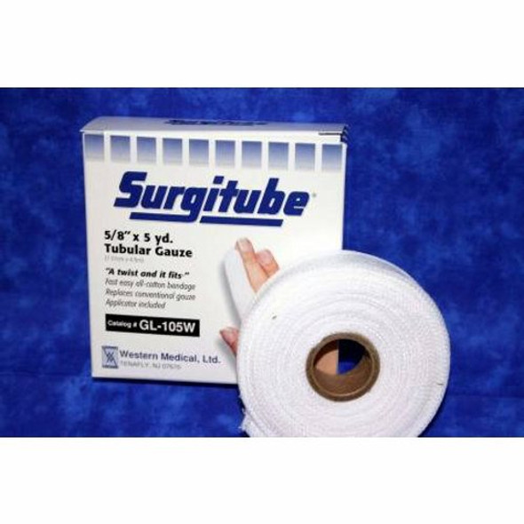 Tubular Bandage Surgitube Small Fingers, Toes Cotton 5/8 Inch X 5 Yard Size 1 White 12 Count By Surgitube