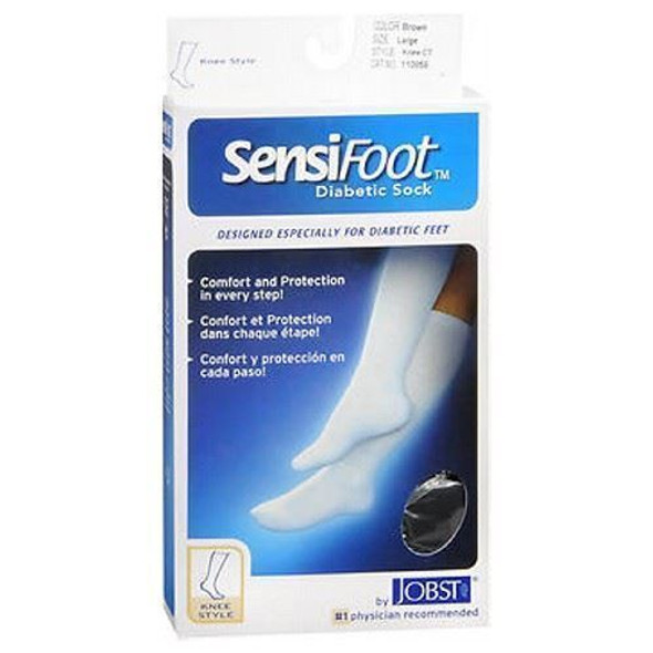 Jobst Sensifoot Knee High Brown Socks Large each By Jobst