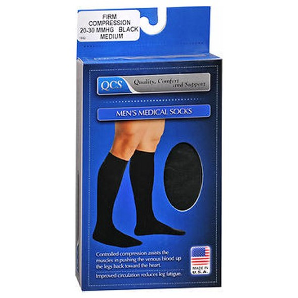 Scott Specialties Medical Legware Socks For Men 20-30 Black kpp, Medium 1 each By Scott Specialties
