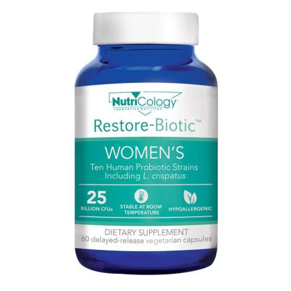 Restore-Biotic Women's 60 Veg Caps By Nutricology/ Allergy Research Group