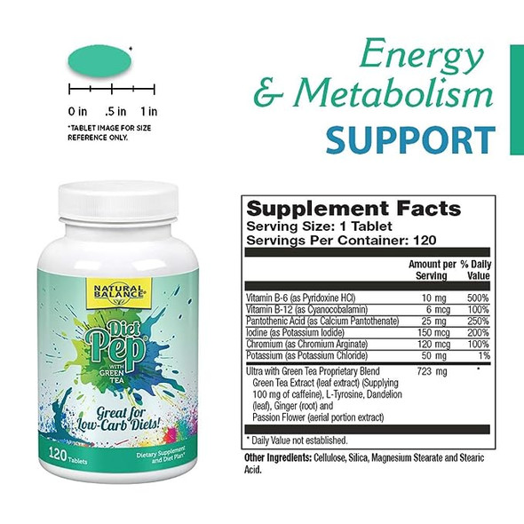 Ultra Diet Pep Green Tea Extract 120 Tabs By Natural Balance (Formerly known as Trimedica)