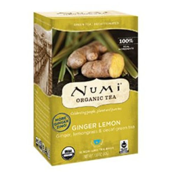 Decaf Green Tea Ginger Lemon 16 bags By Numi Tea