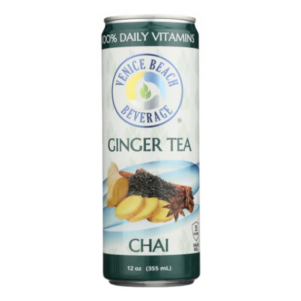 Chai Ginger Tea 12 Oz (Case of 12) By Venice Beach Beverage