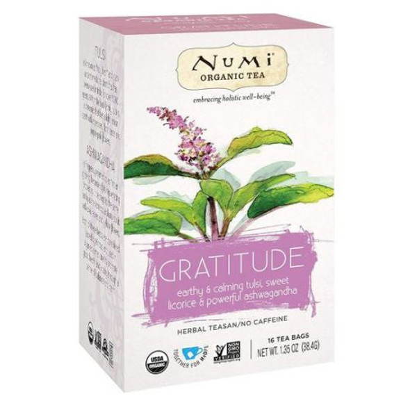 Gratitude - Tulsi Holistic Tea 16 Bags By Numi Tea