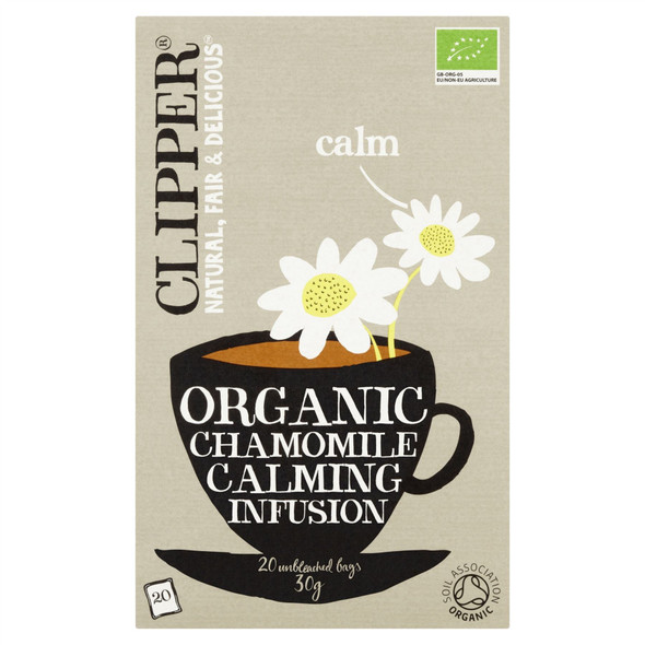 Clipper Organic Chamomile Calming Infusion Tea 30g 20 Bags