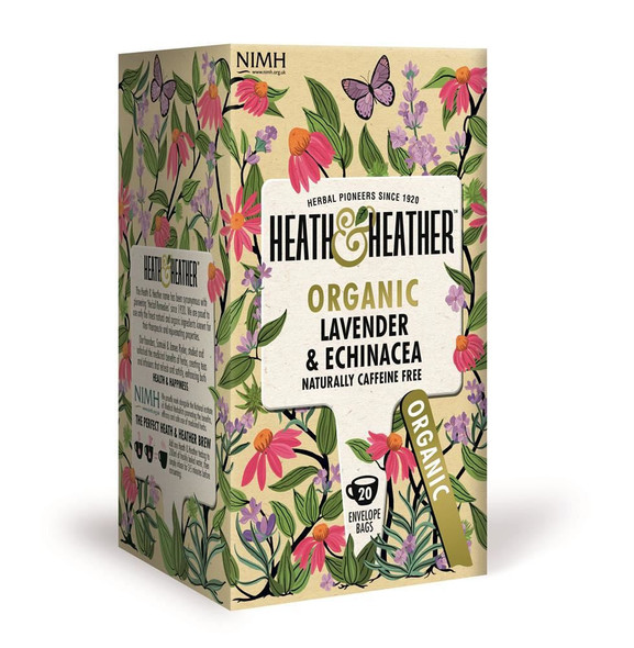 Heath & Heather Organic Lavender & Echinacea 20 Bag