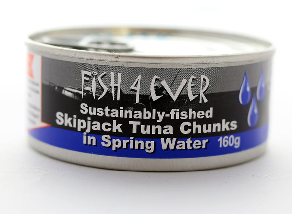 Fish 4 Ever Skipjack Tuna Chunks in Spring Water 160g