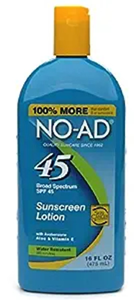 No-Ad Sunblock Lotion Spf 45 16 oz By No-Ad
