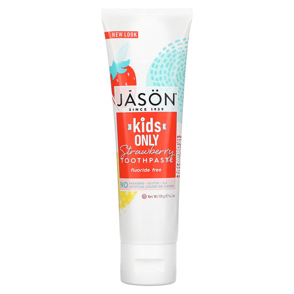 Kids Only Toothpaste Strawberry 4.2 Oz By Jason Natural Products