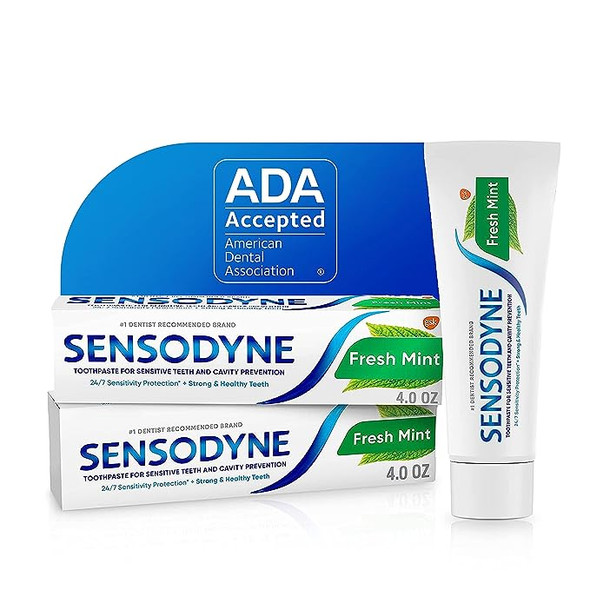 Sensodyne Fresh Impact Fluoride Toothpaste Mint 4 oz By The Honest Company