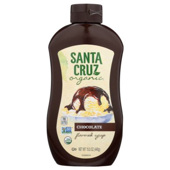 Organic Chocolate Syrup 15.5 Oz By Santa Cruz