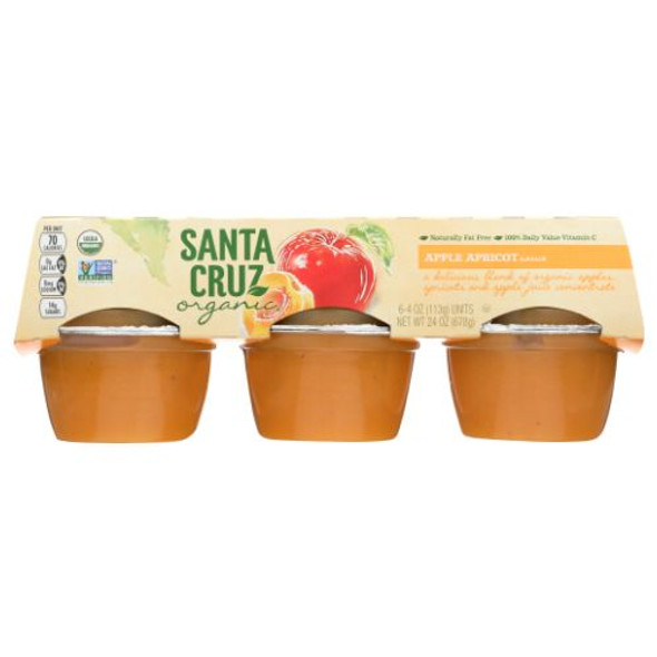 Organic Apple Apricot Sauce 24 Oz By Santa Cruz