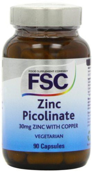 Food Supplement Company FSC Zinc Picolinate 30mg 90 Capsules