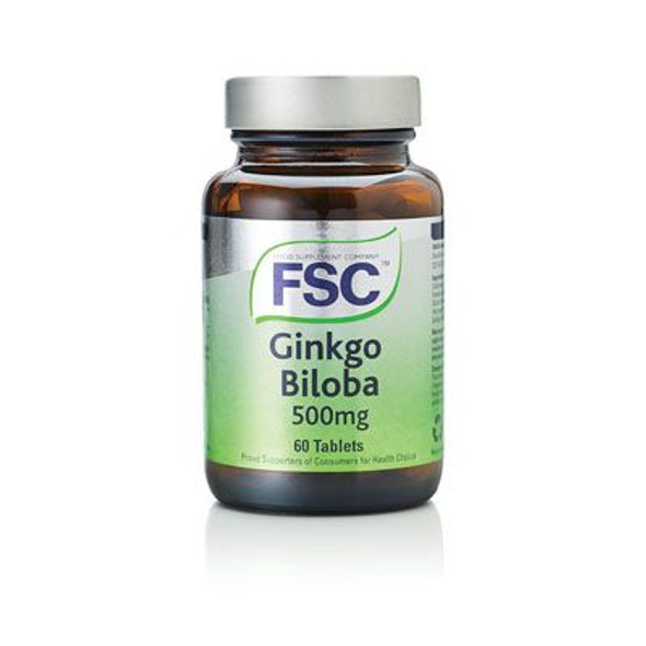 Food Supplement Compnay FSC Ginkgo Biloba 500mg 60 Capsule