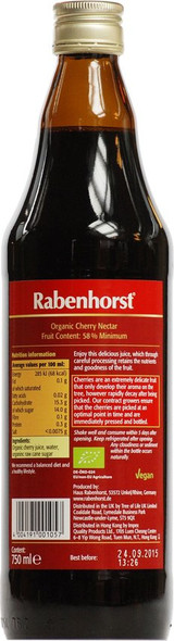 Rabenhorst Organic Cherry Nectar 750ml