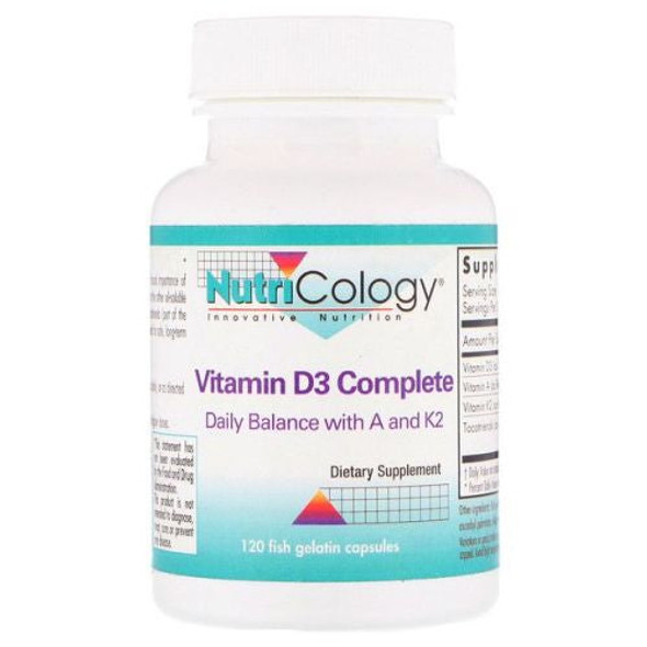 Vitamin D3 Complete 120 Softgels By Nutricology/ Allergy Research Group