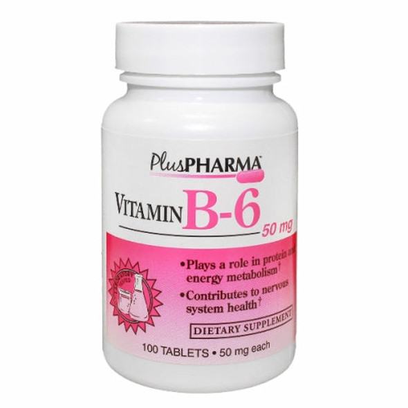 Vitamin B6 100 Tabs By Plus Pharma