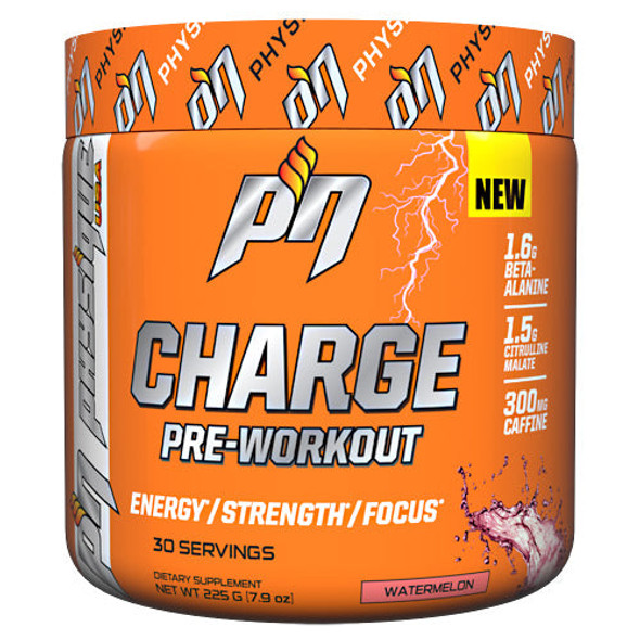 Charge Pre Workout Watermelon 30 Servings By Physique Nutrition