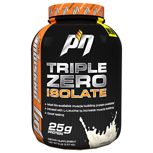 Triple Zero Isolate Vanilla 5 lbs By Physique Nutrition