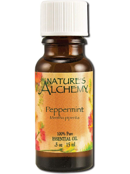 Pure Essential Oil Peppermint 0.5 Oz By Natures Alchemy